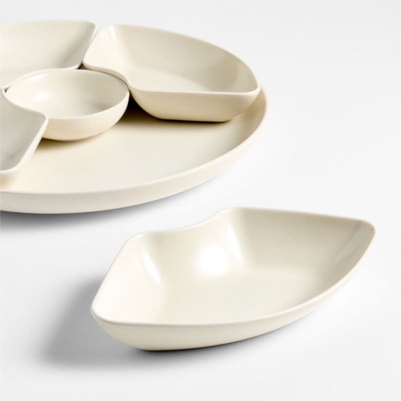 Mezze Ceramic Tapas Serving Round Modular Platter - Image 3