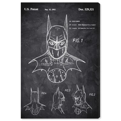 'Batman 1992 Chalkboard' Framed Drawing Print - Image 0