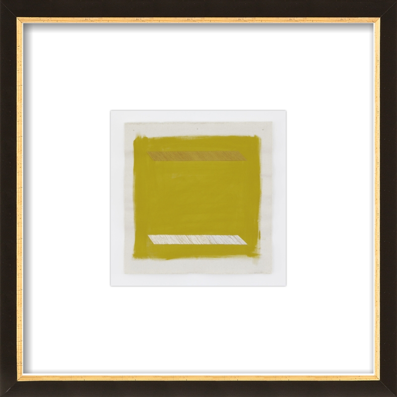 Gold Lion with Gold Parallel Lines by Emily Keating Snyder for Artfully Walls - Image 0