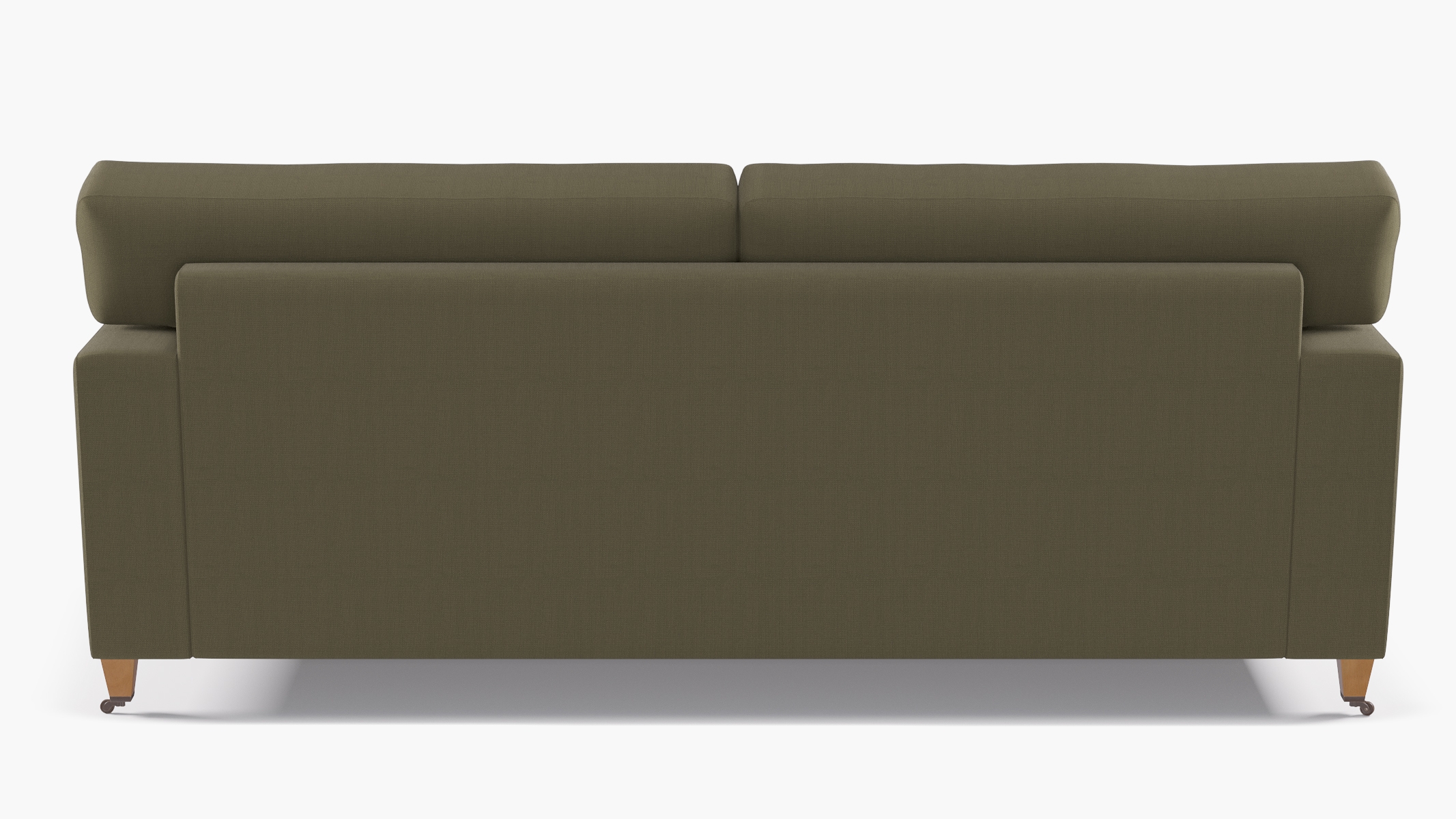 Classic Sofa, Olive Linen, Oak - Image 3