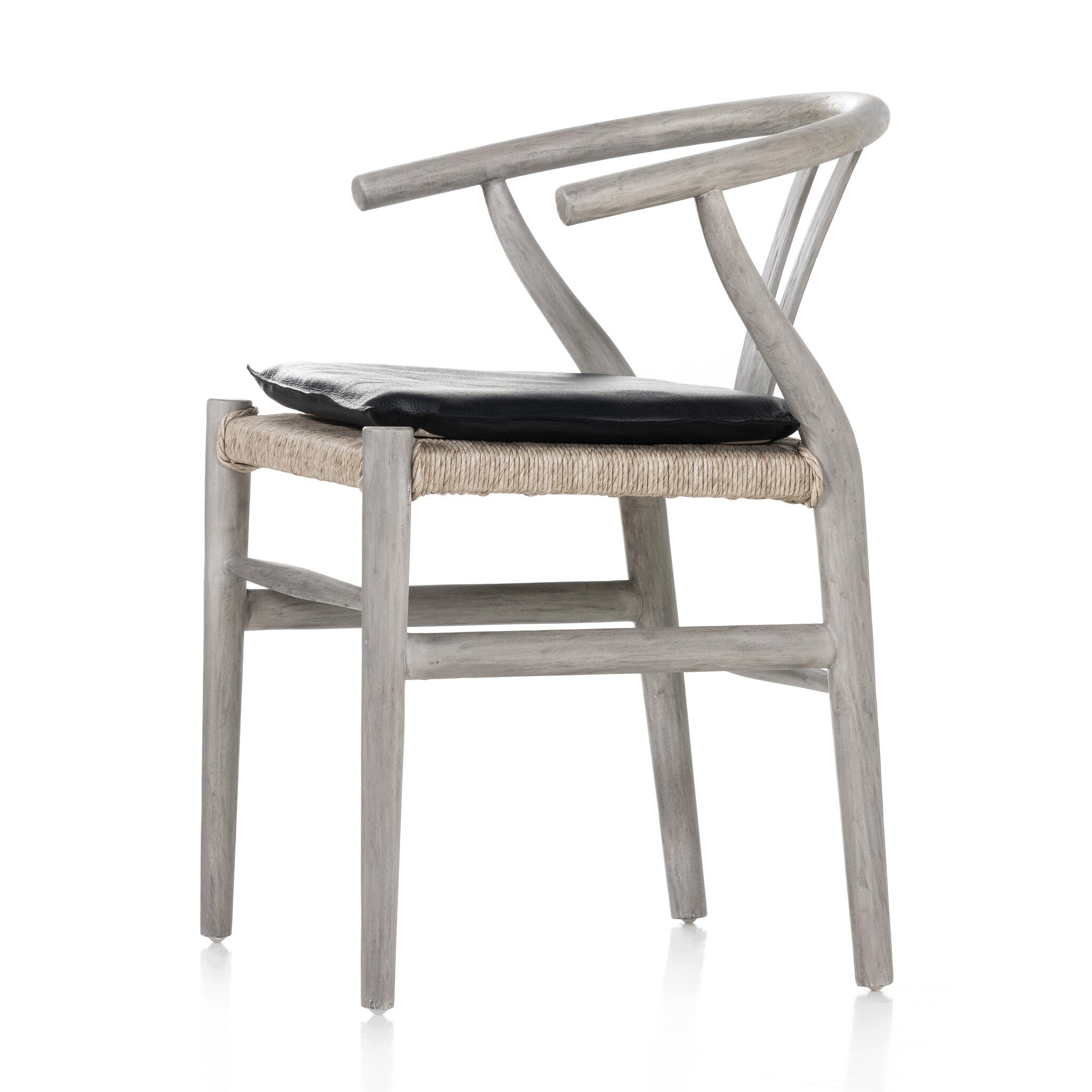 Muestra Dining Chair W/ Cushion - Pebble Black - Image 4
