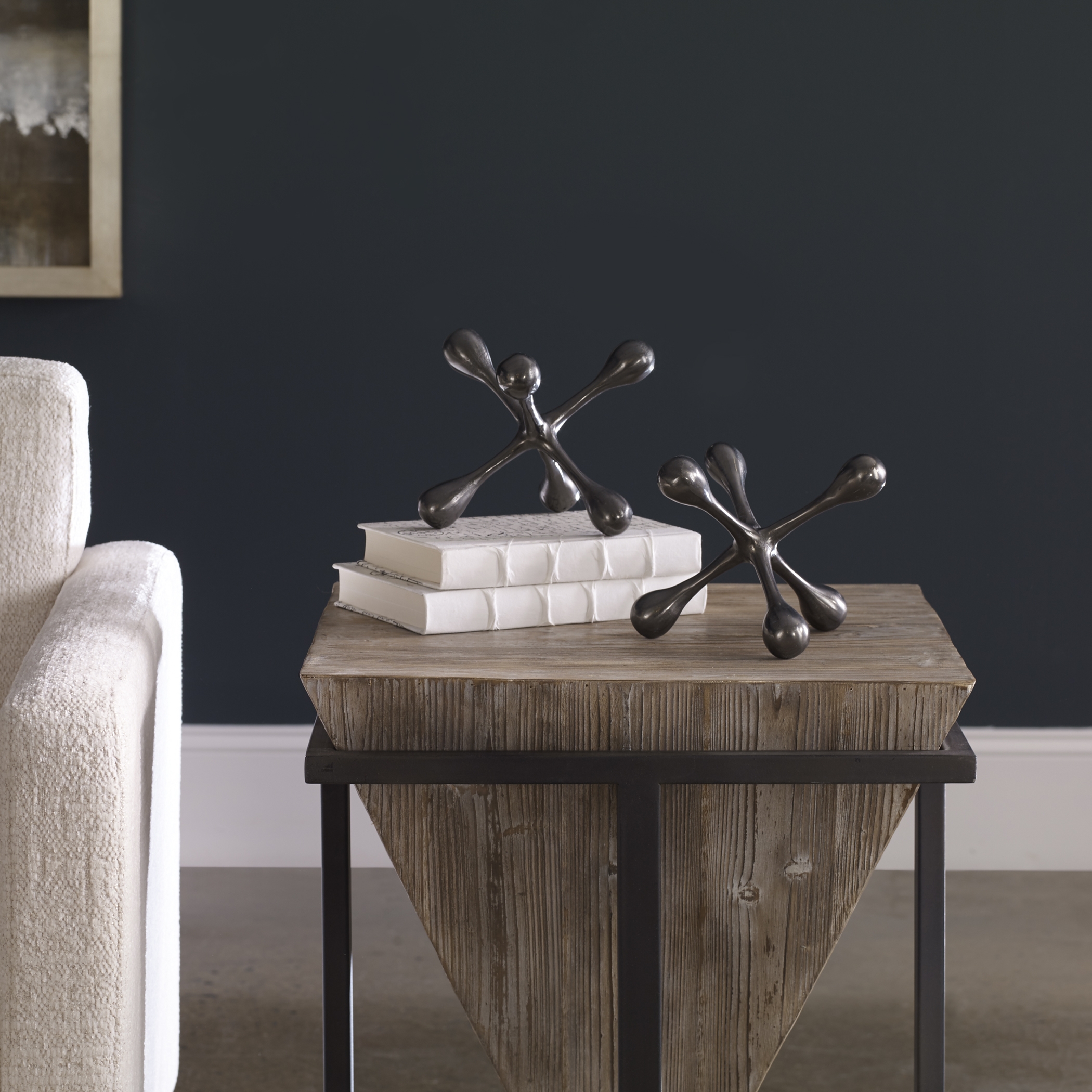 Harlan Black Nickel Objects, S/2 - Image 3