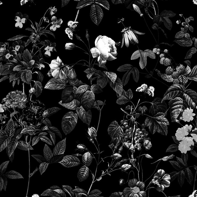 Dark Flower Framed Art Print by Burcu Korkmazyurek - Scoop Black - Small 13" x 19"-15x21 - Image 1