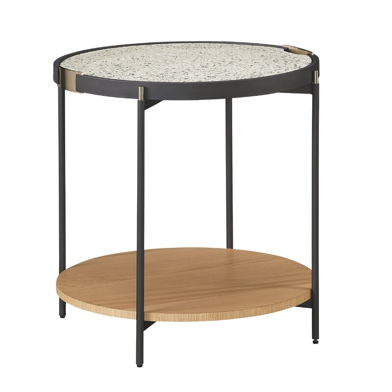 Bobby Berk Home Pedestal End Table with Storage - Image 0