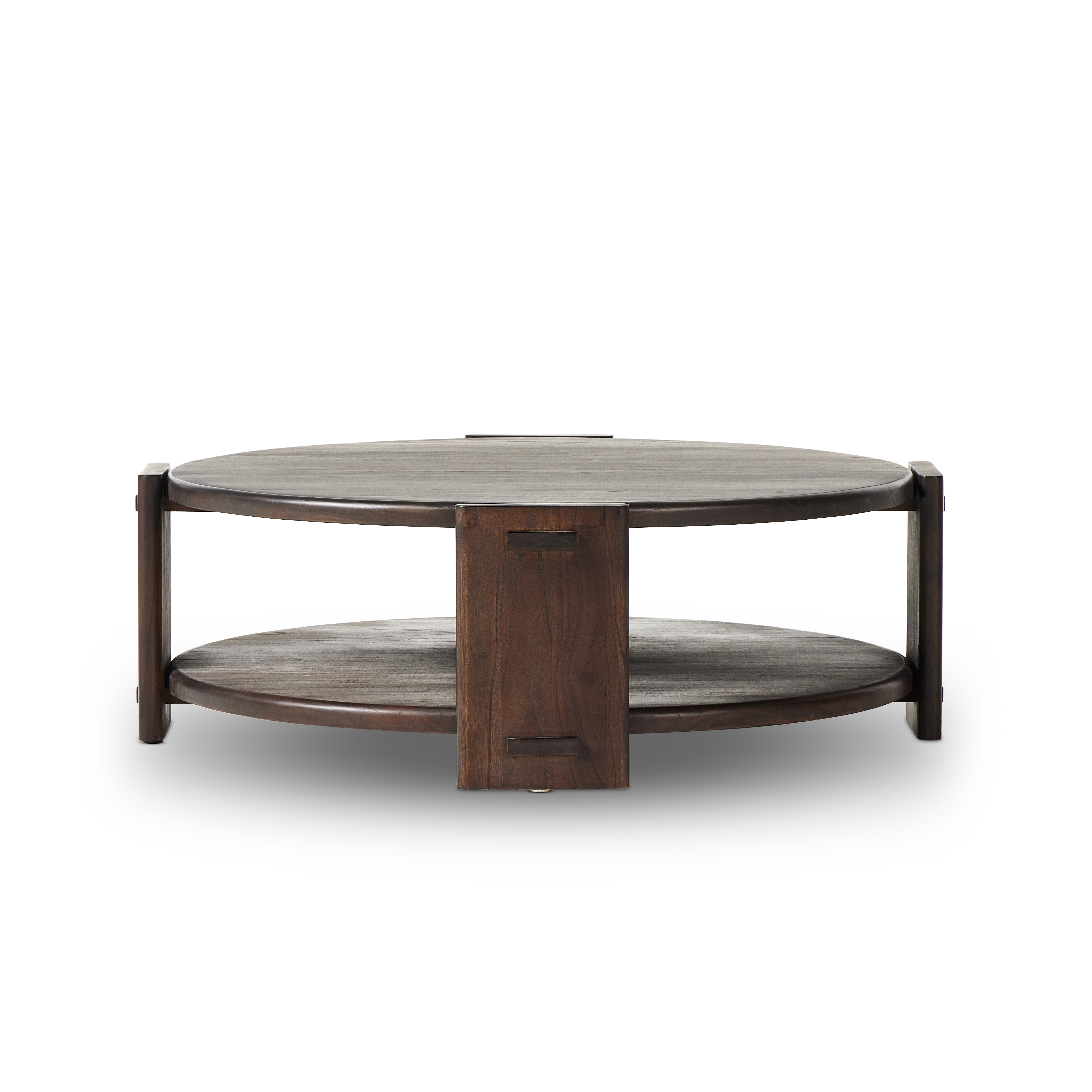 Two Tier Coffee Table - Matte Brown Neem - Image 5