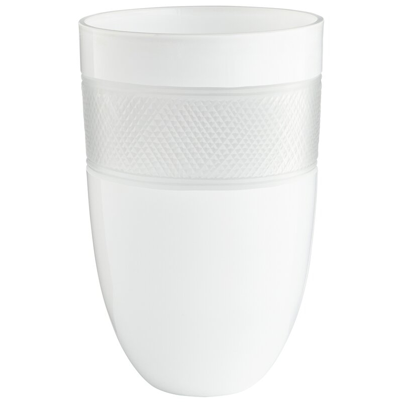 Cyan Design Calypso White Glass Table Vase - Image 0