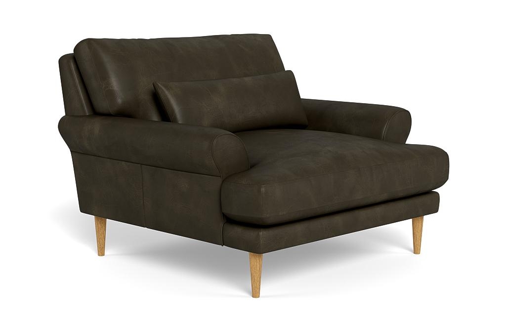 Maxwell Leather Accent Chair by Apartment Therapy - Image 1