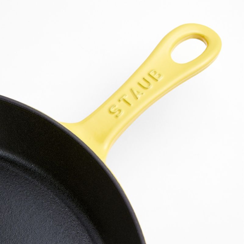 Staub ® 11" Citron Enameled Cast Iron Traditional Deep Skillet - Image 5
