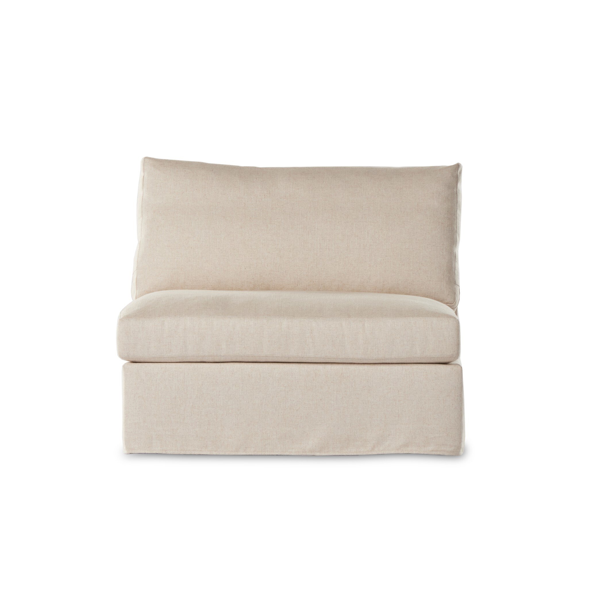 Build Your Own: Delray Slipcover Sectional - Evere Creme - Image 2