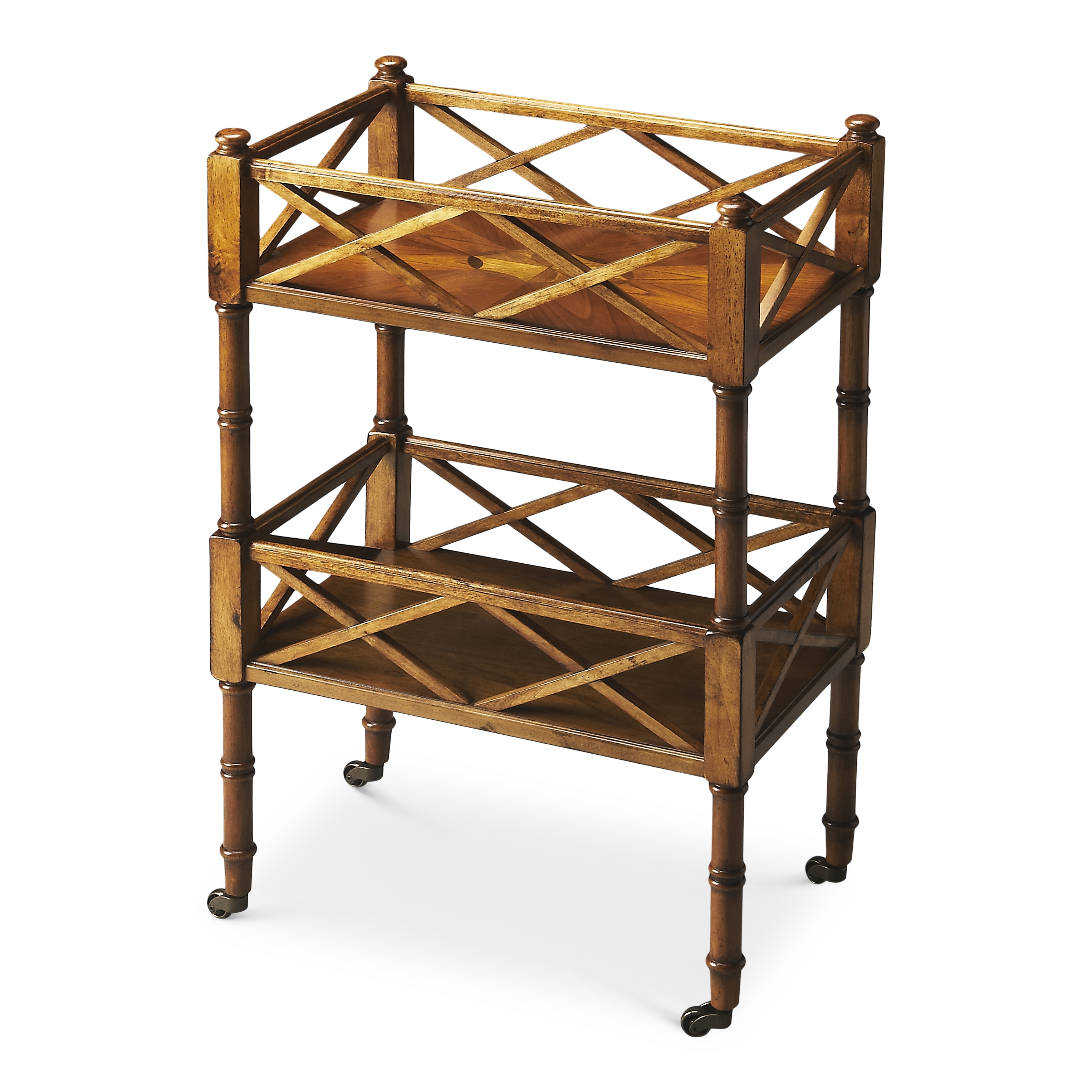Foster Olive Ash Bar Cart - Image 0