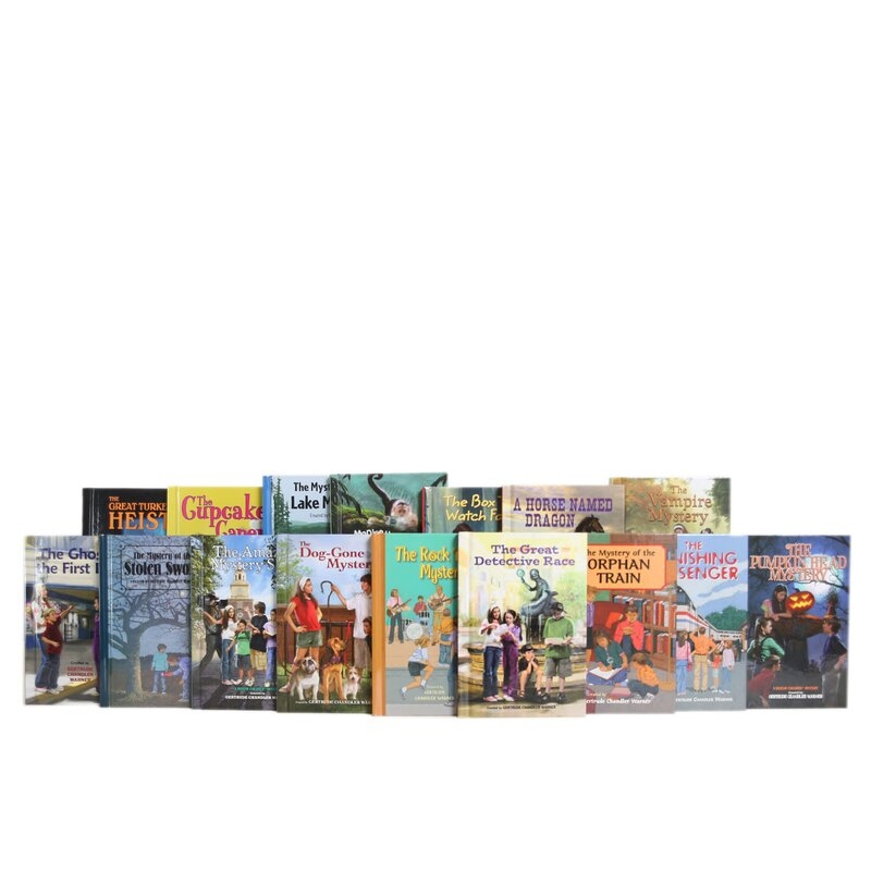Booth & Williams 20 Piece Boxcar Children Mysteries Authentic Decorative Book Set - Image 0