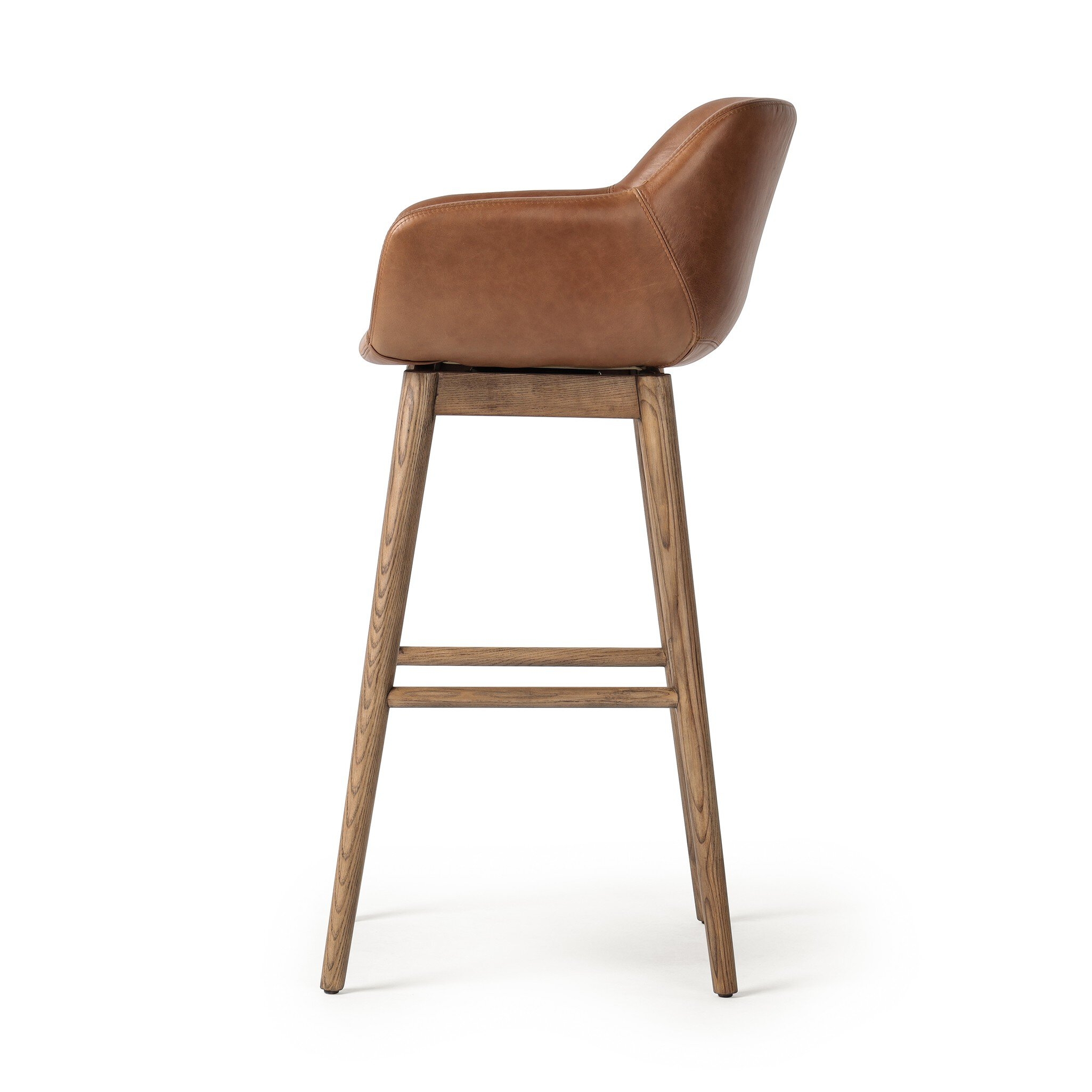 Hannah Swivel Bar + Counter Stool - Sonoma Chestnut - Image 2