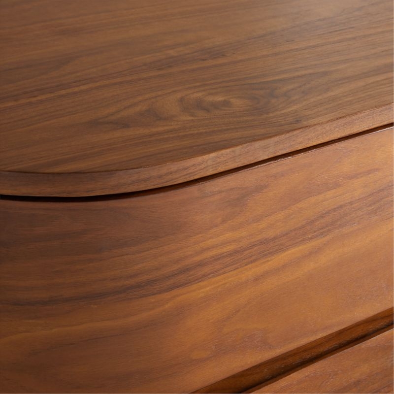 Milano Natural Walnut Wood 9-Drawer Dresser - Image 5