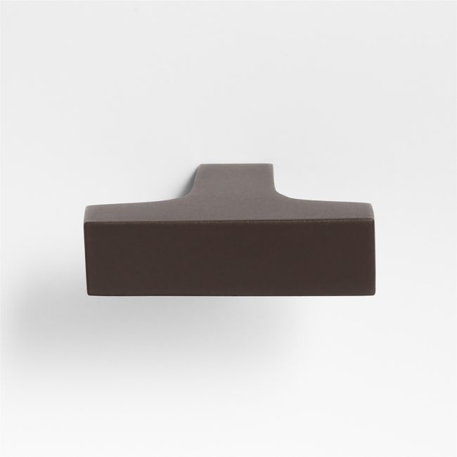 Square Edge Matte Black Cabinet Knob - Image 0