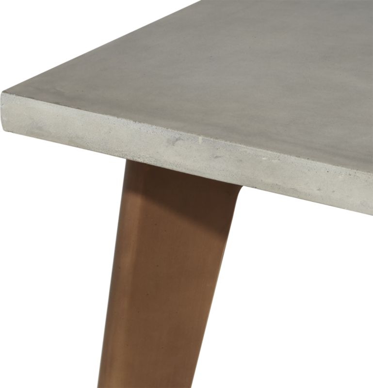 Harper Brass Dining Table with Concrete Top - Image 4