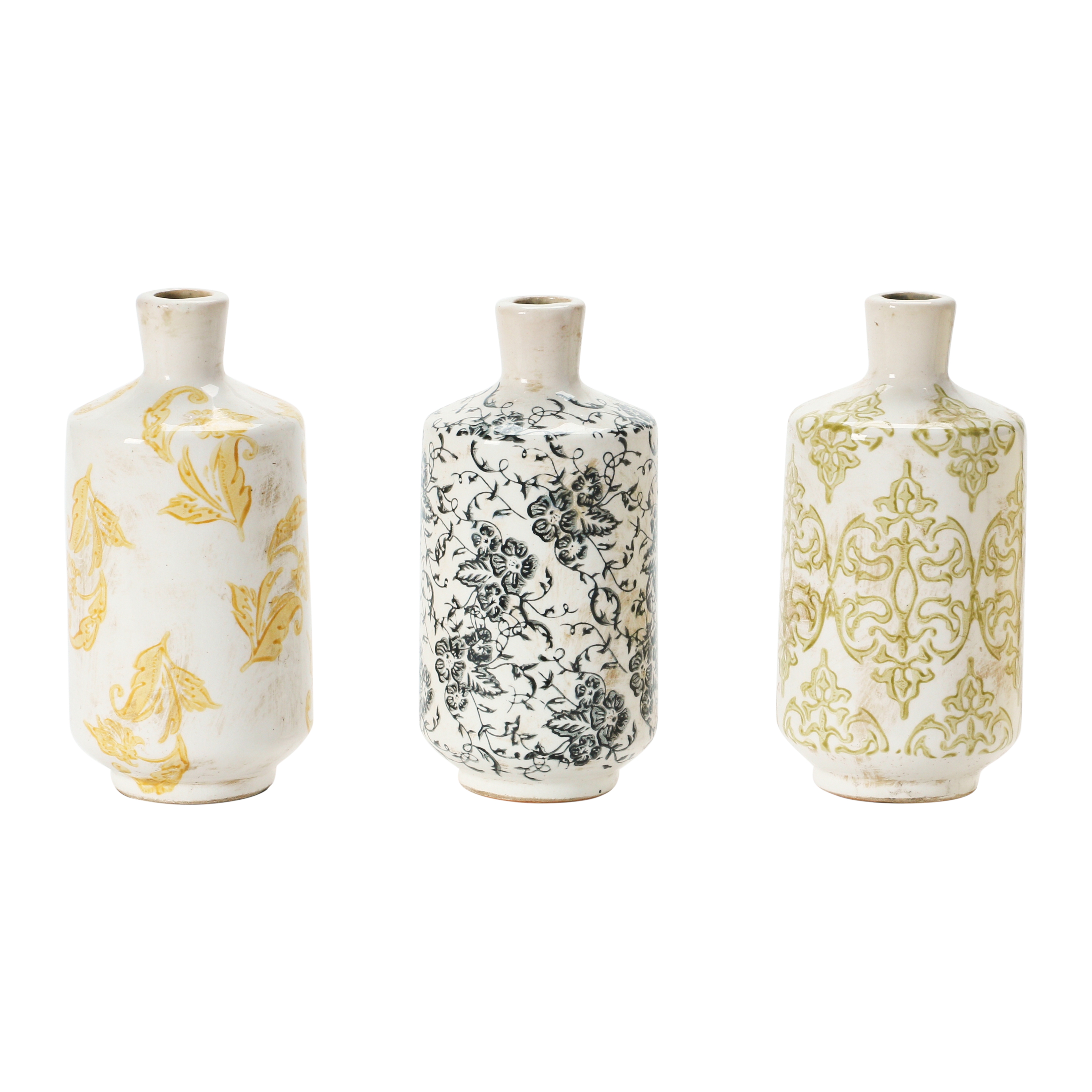 Set of 3, 7.75"H Terra Cotta Vase - Image 0