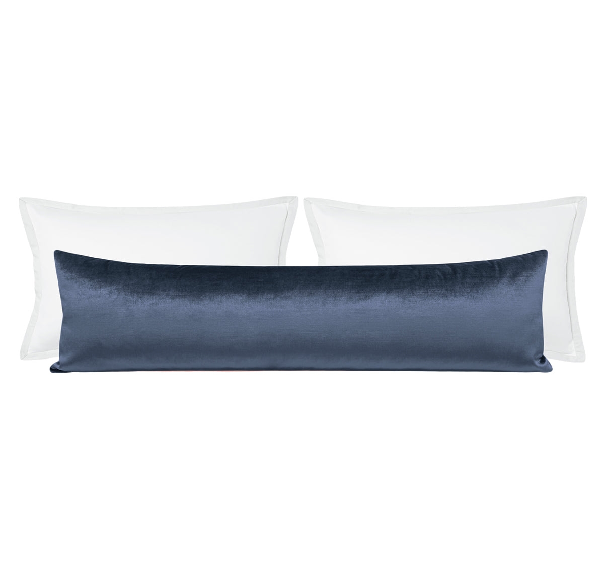 THE XL LUMBAR :: FAUX SILK VELVET // PRUSSIAN BLUE - BY THE YARD - Image 0