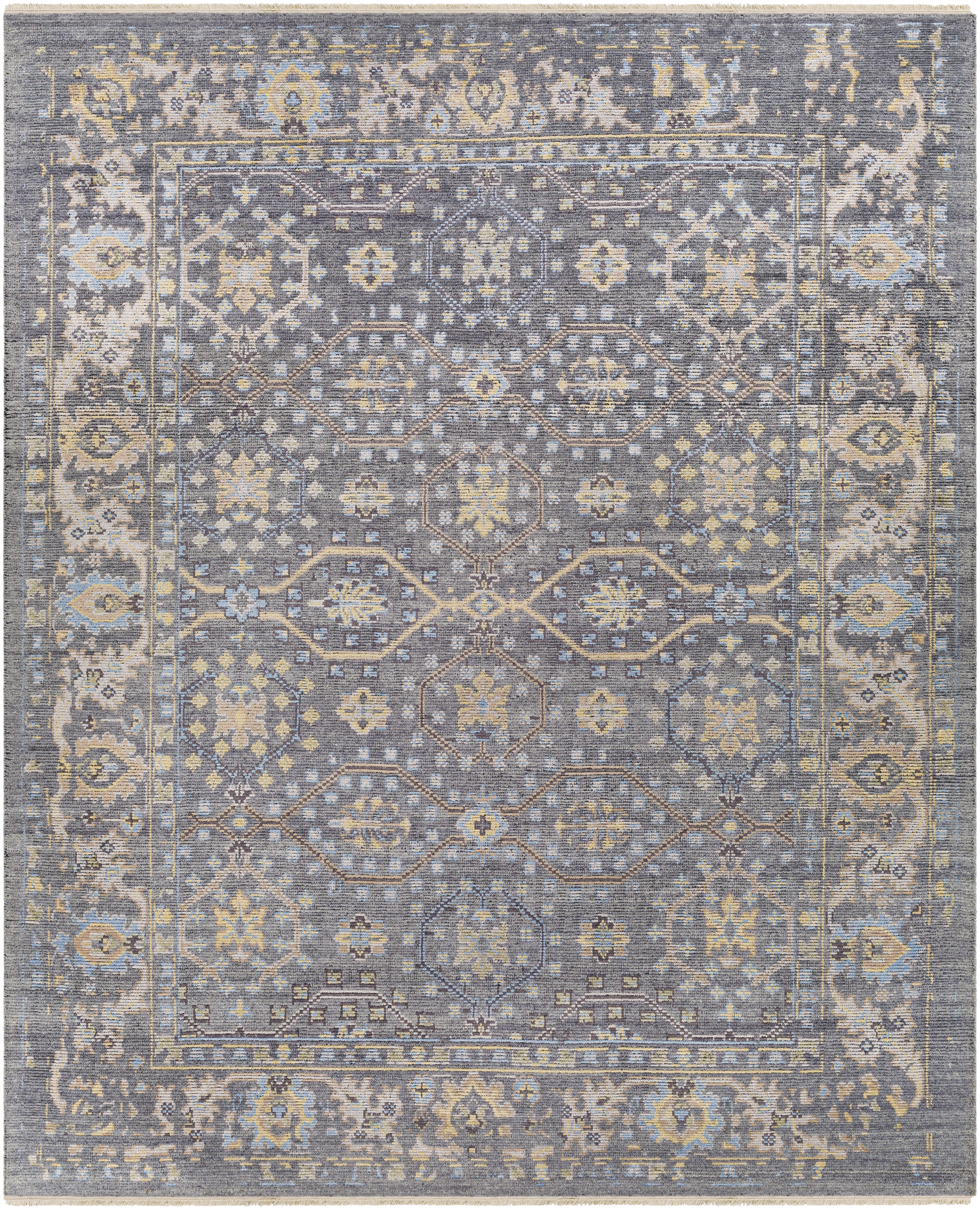 Kushal Gray Indoor 8' x 10' Handmade Rug - Image 0