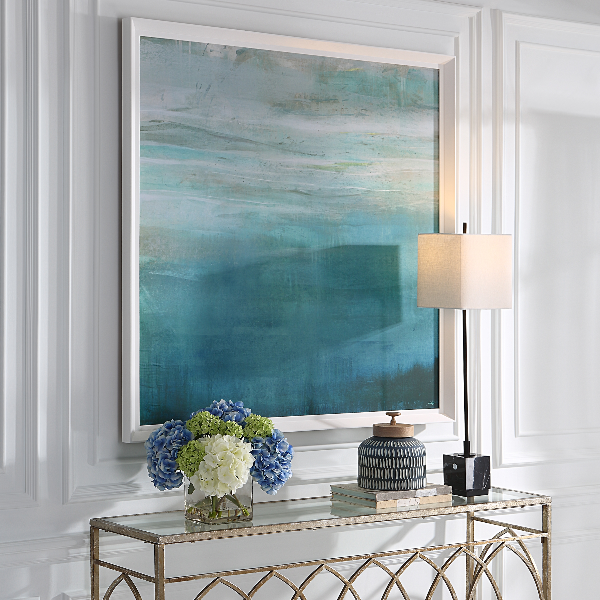 Cancun Teal Framed Print - Image 3