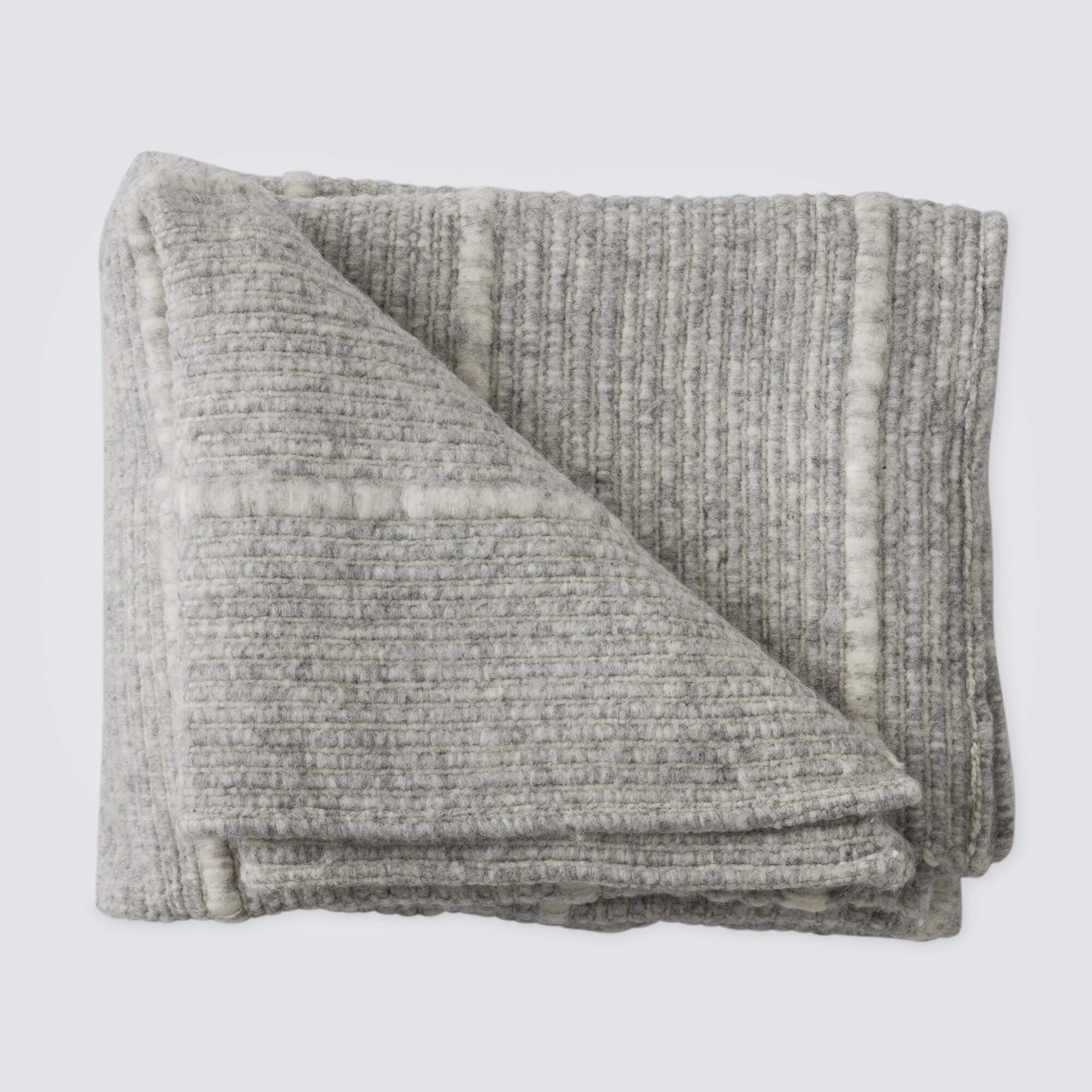 The Citizenry Contigo Chunky Wool Throw | Grey - Image 4
