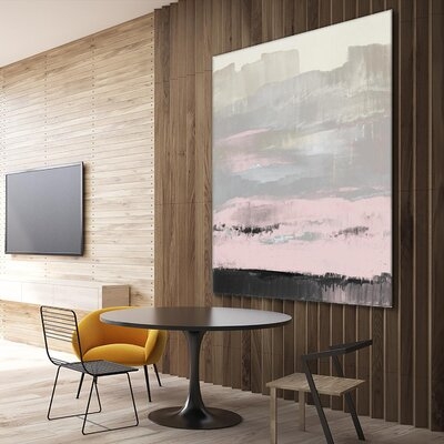 'In The Distance (Pink)' Fine Art Giant Canvas Print 72"X72" - Image 0