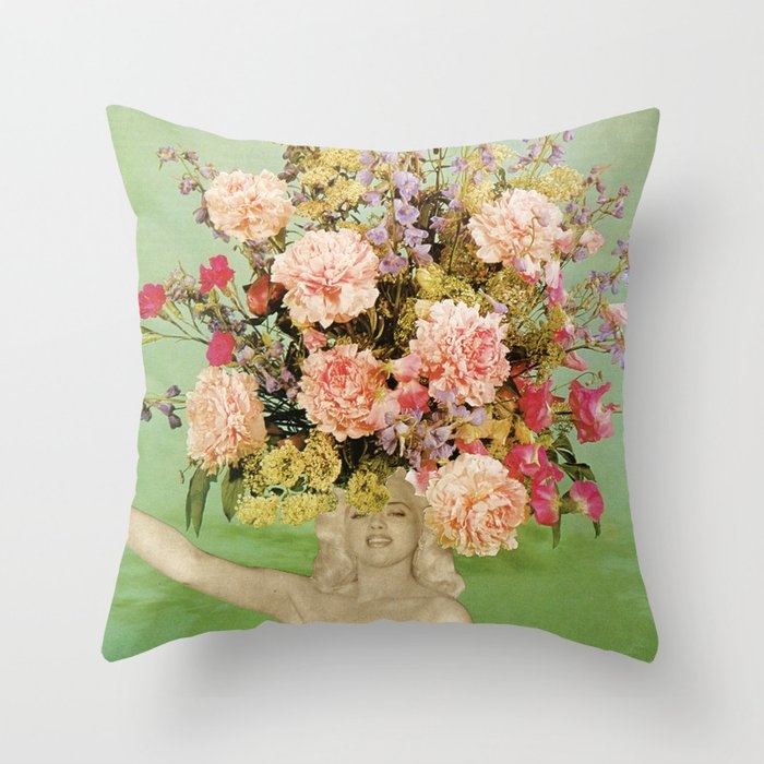 Floral Fashions Ii Throw Pillow by Cassia Beck - Cover (20" x 20") With Pillow Insert - Indoor Pillow - Image 0