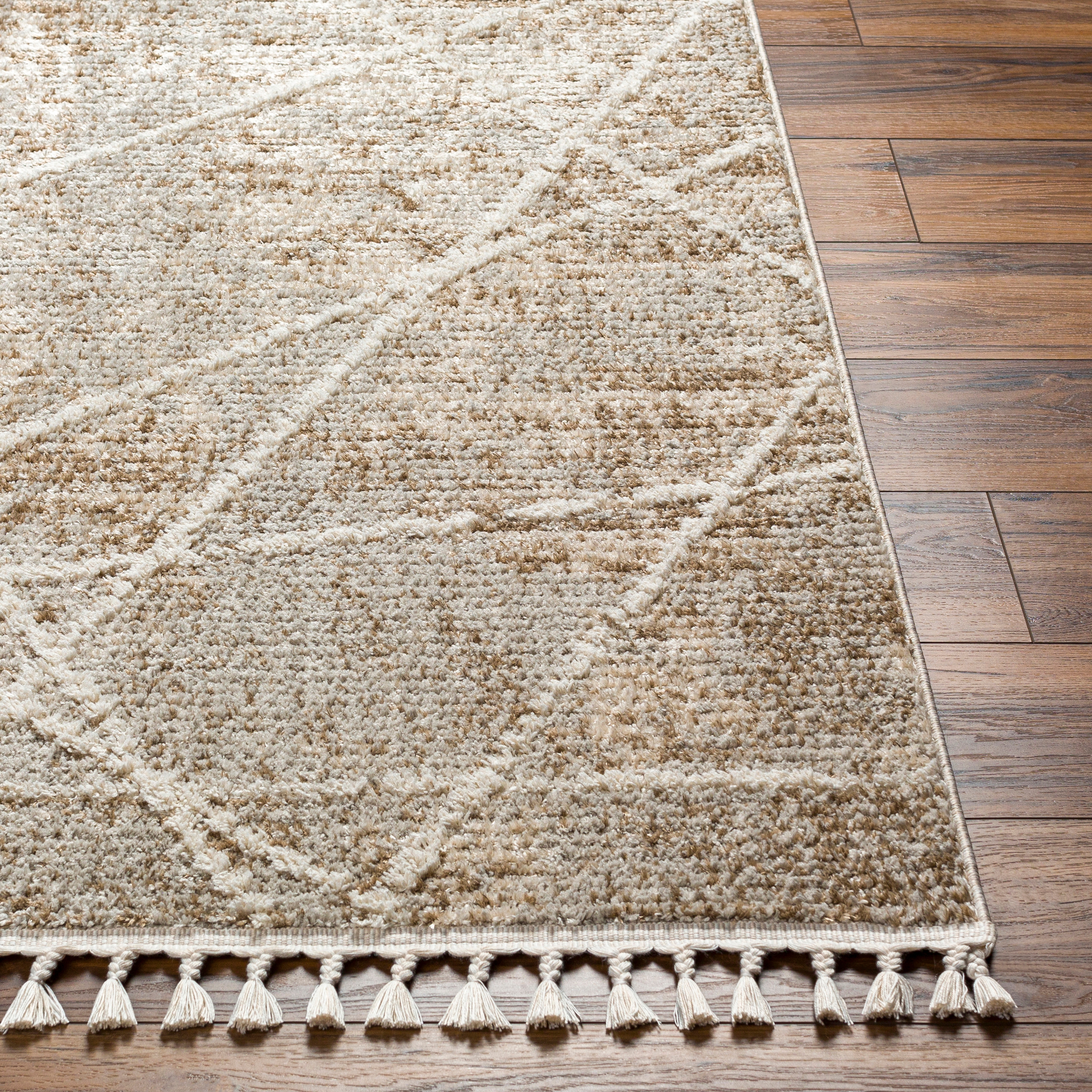 Rudy Beige Indoor 9'2" x 12' Machine Woven Rug - Image 2