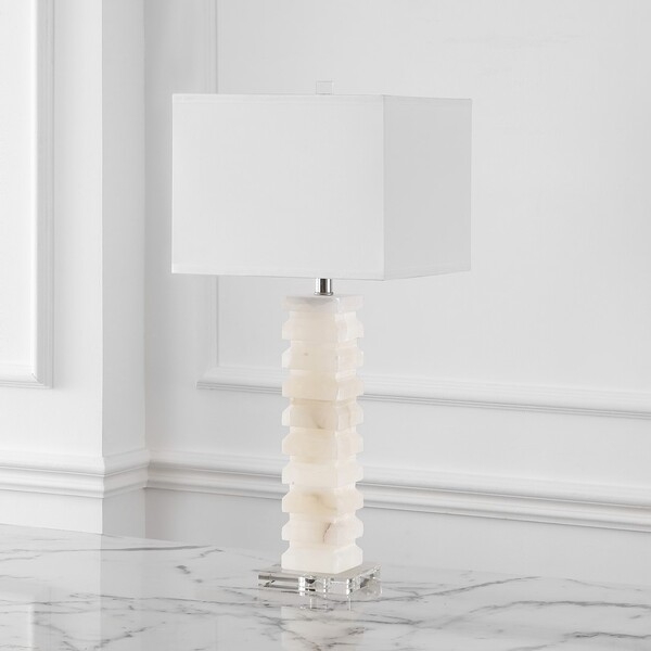 Safavieh Couture Anita Alabaster Table Lamp - White - Image 1