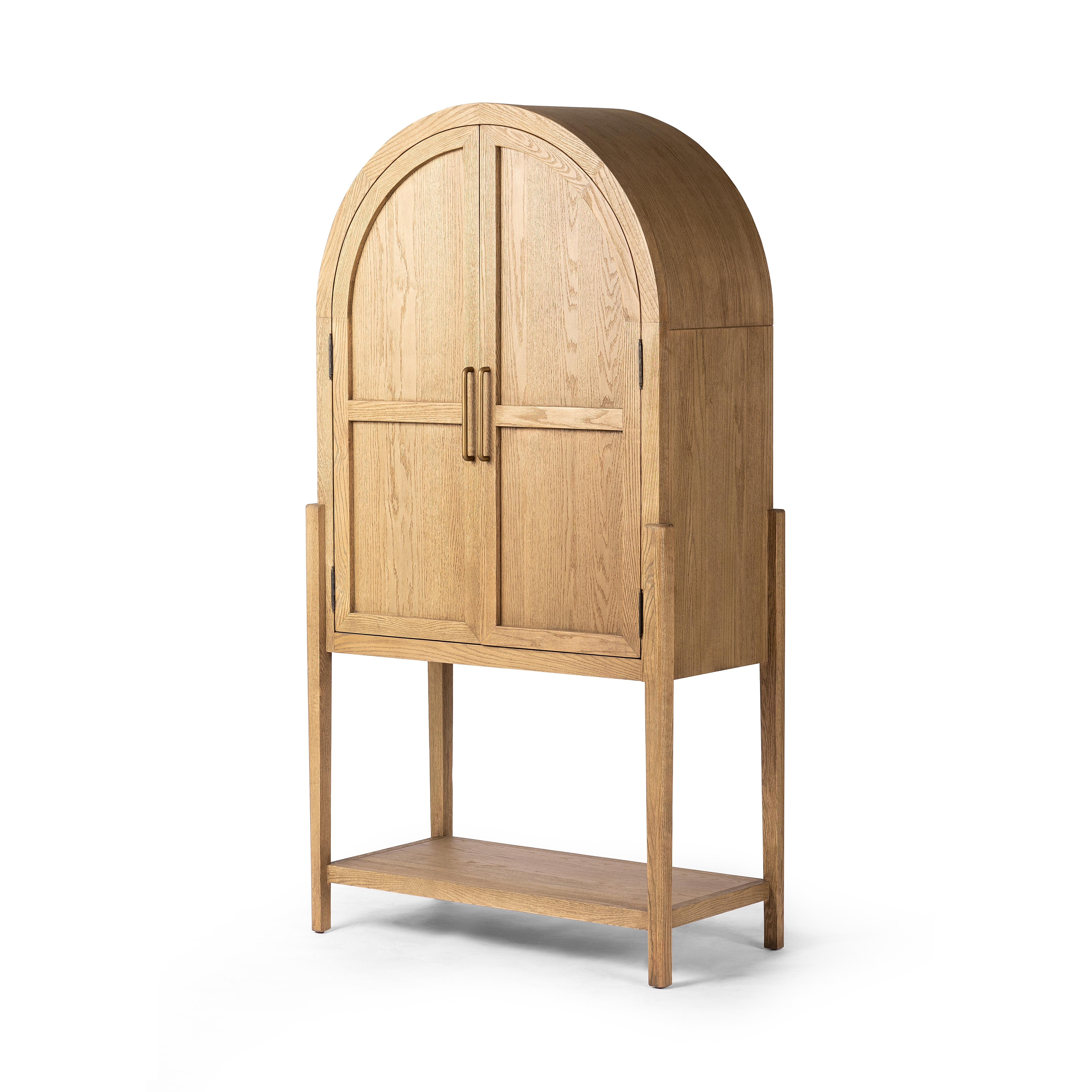 Tolle Bar Cabinet - Drifted Oak Solid - Image 0