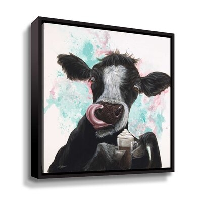 Moo Latte Gallery Wrapped Floater-Framed Canvas - Image 0