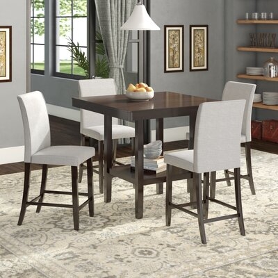 Keefe 5 Piece Solid Wood Dining Set - Image 0