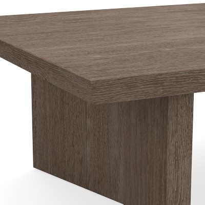 Knife Edge Rectangular Coffee Table, Grey - Image 2