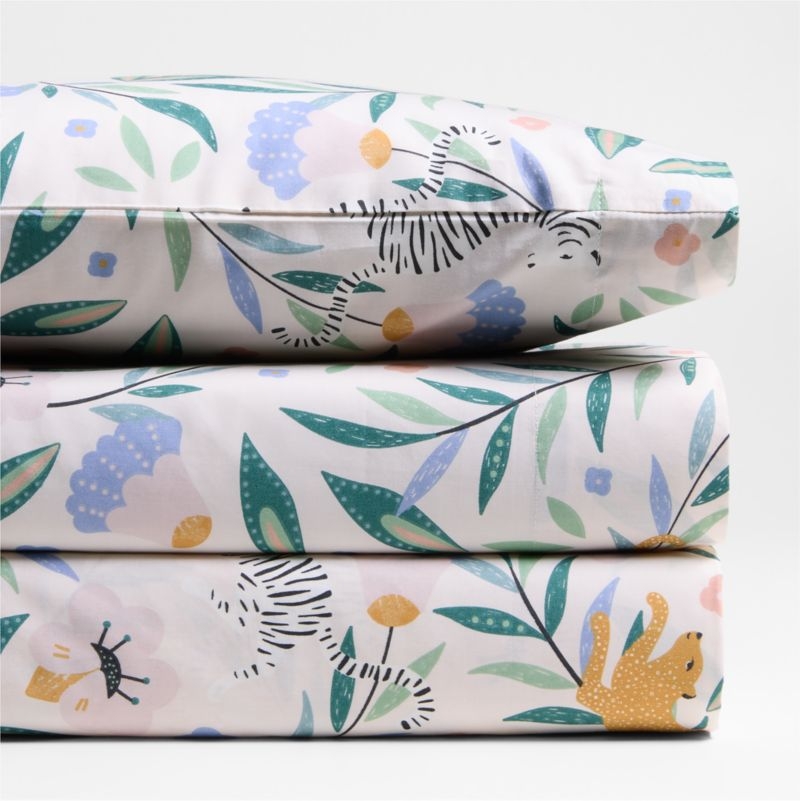 Stay Cool Midnight Marrakech 100% Organic Cotton Toddler Sheet Set - Image 3