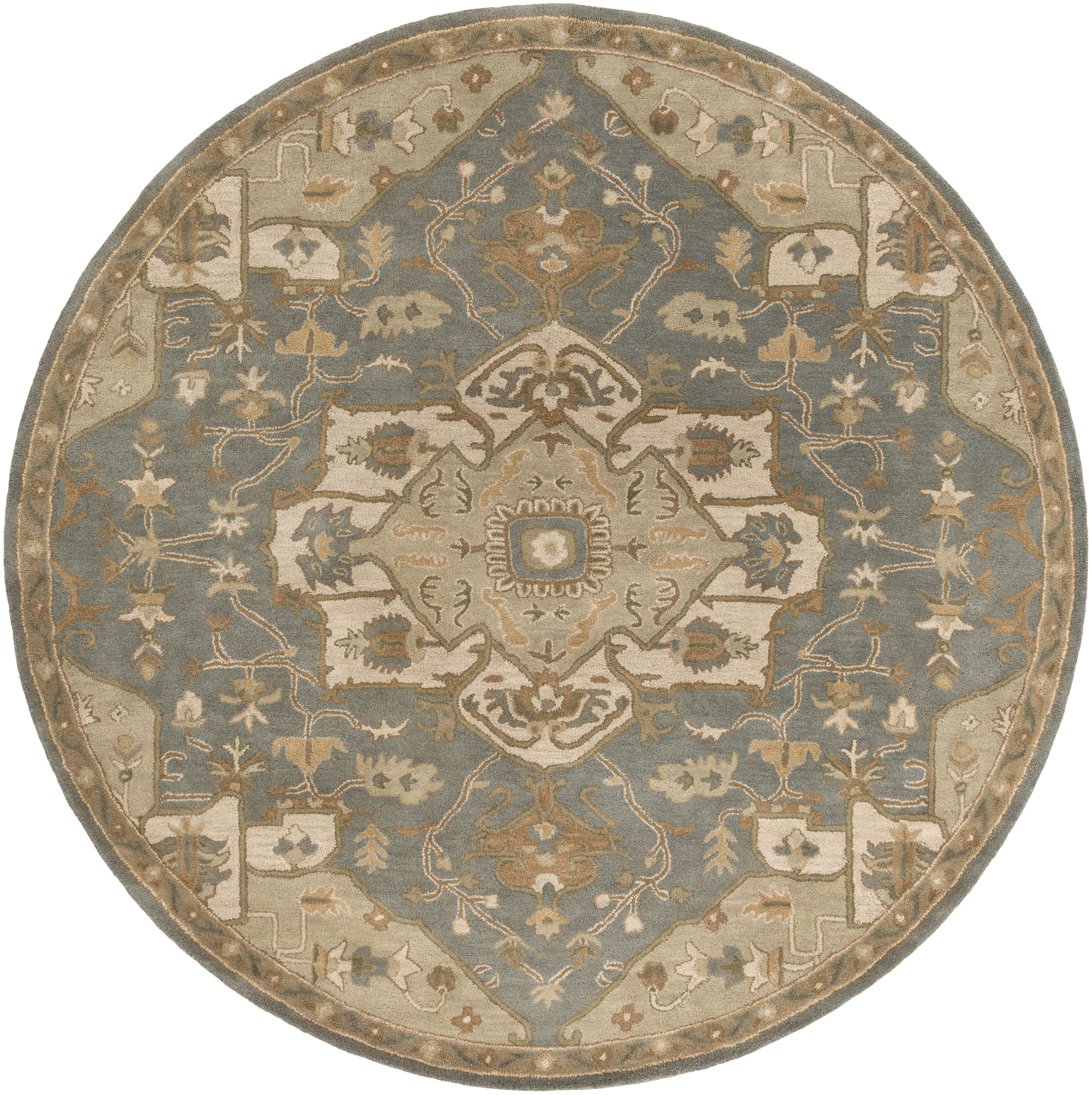 Caesar Brown Indoor 4' x 4' Handmade Rug - Image 0