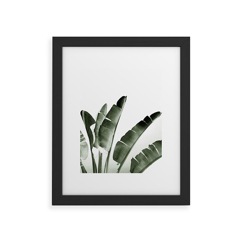 Traveler Palm by Gale Switzer - Framed Art Print Classic Black 16" x 20" - Image 0