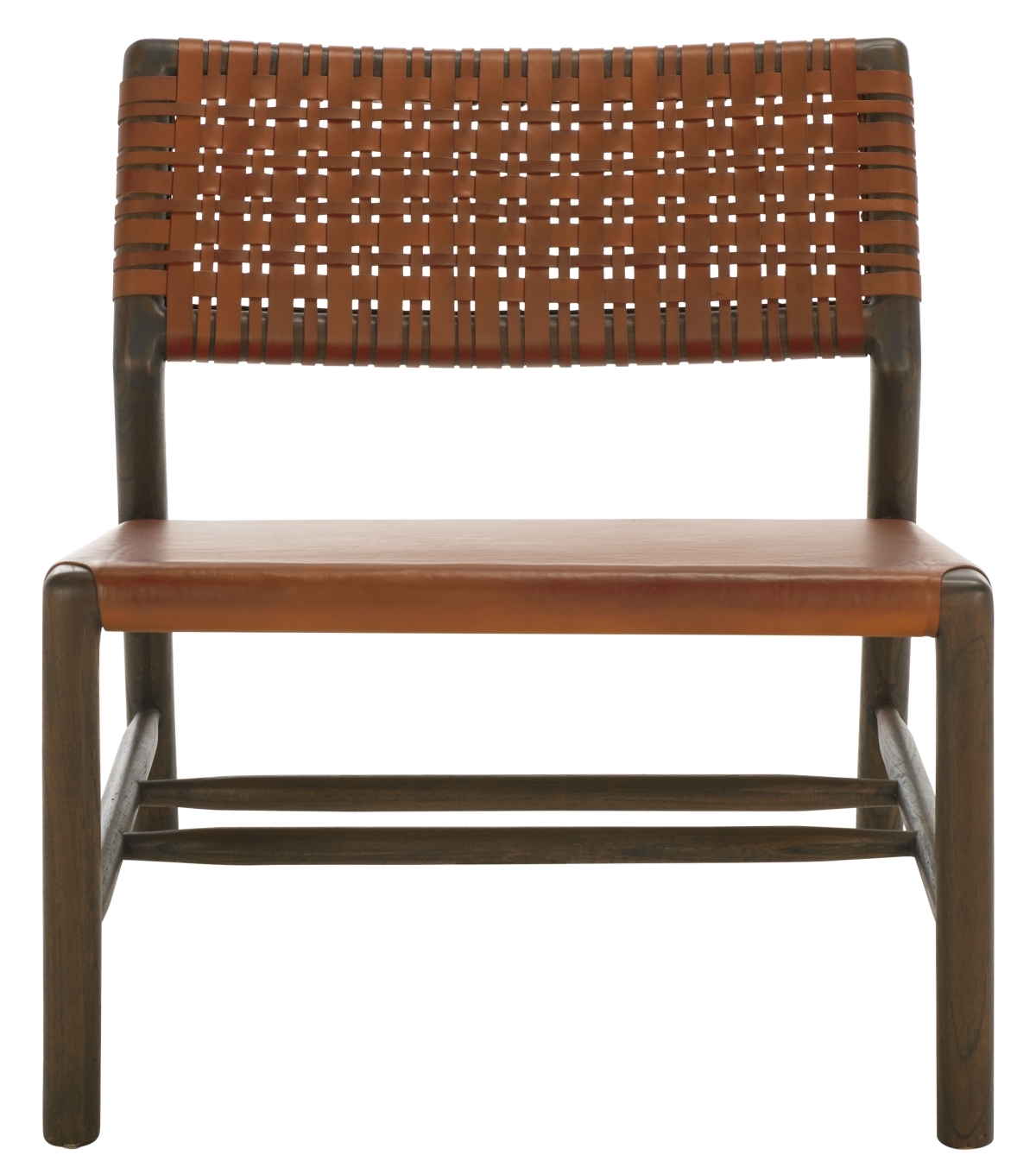 Valdina Woven Leather Acccent - Brown / Walnut - Image 4