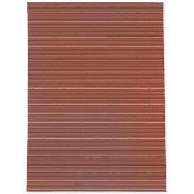 Archith Striped Salmon/Red Area Rug - Image 0