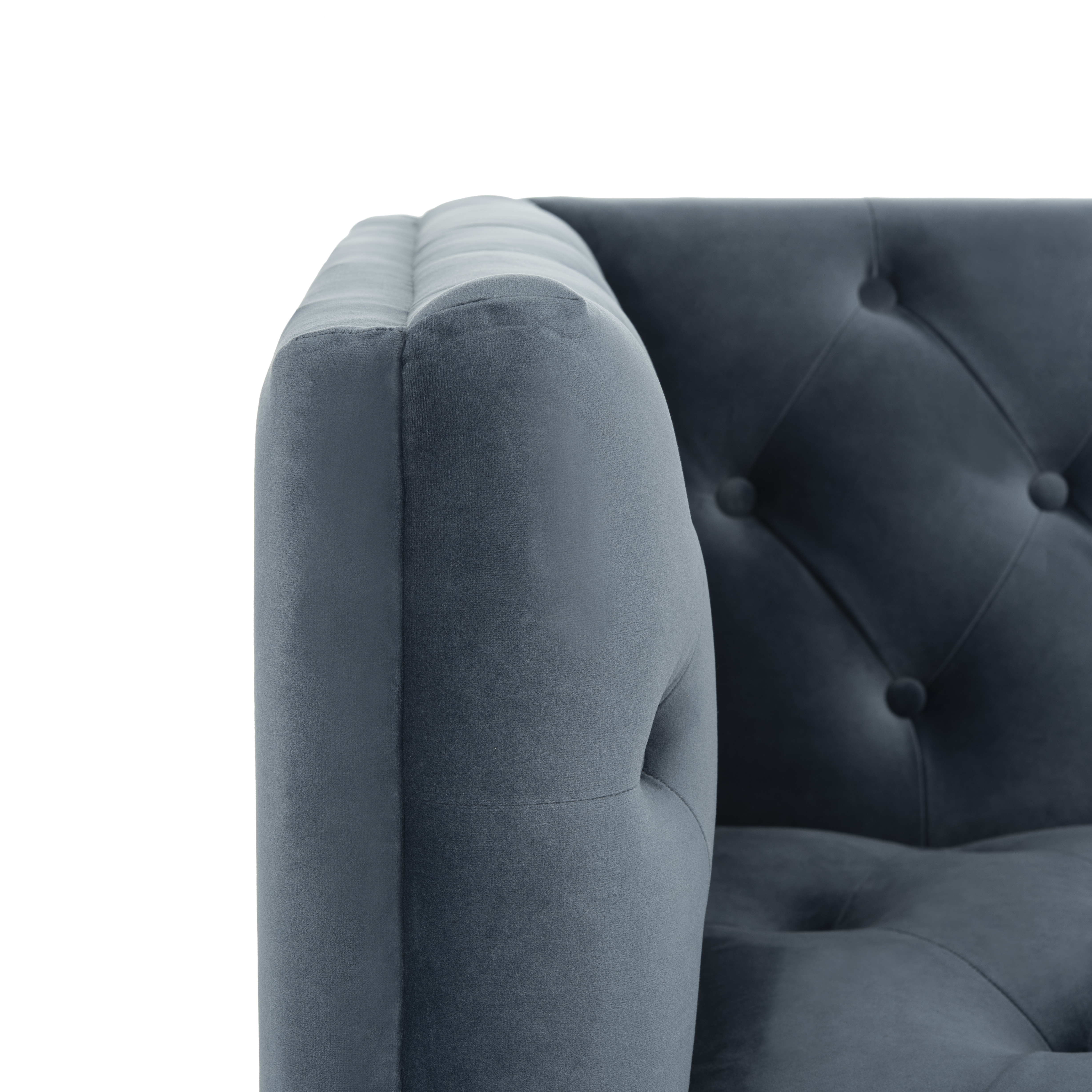 Florentino Tufted Sofa - Dusty Blue - Arlo Home - Image 5