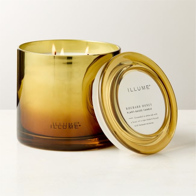 Illume Rhubarb + Honey Scented Candle 20.8oz - Image 0