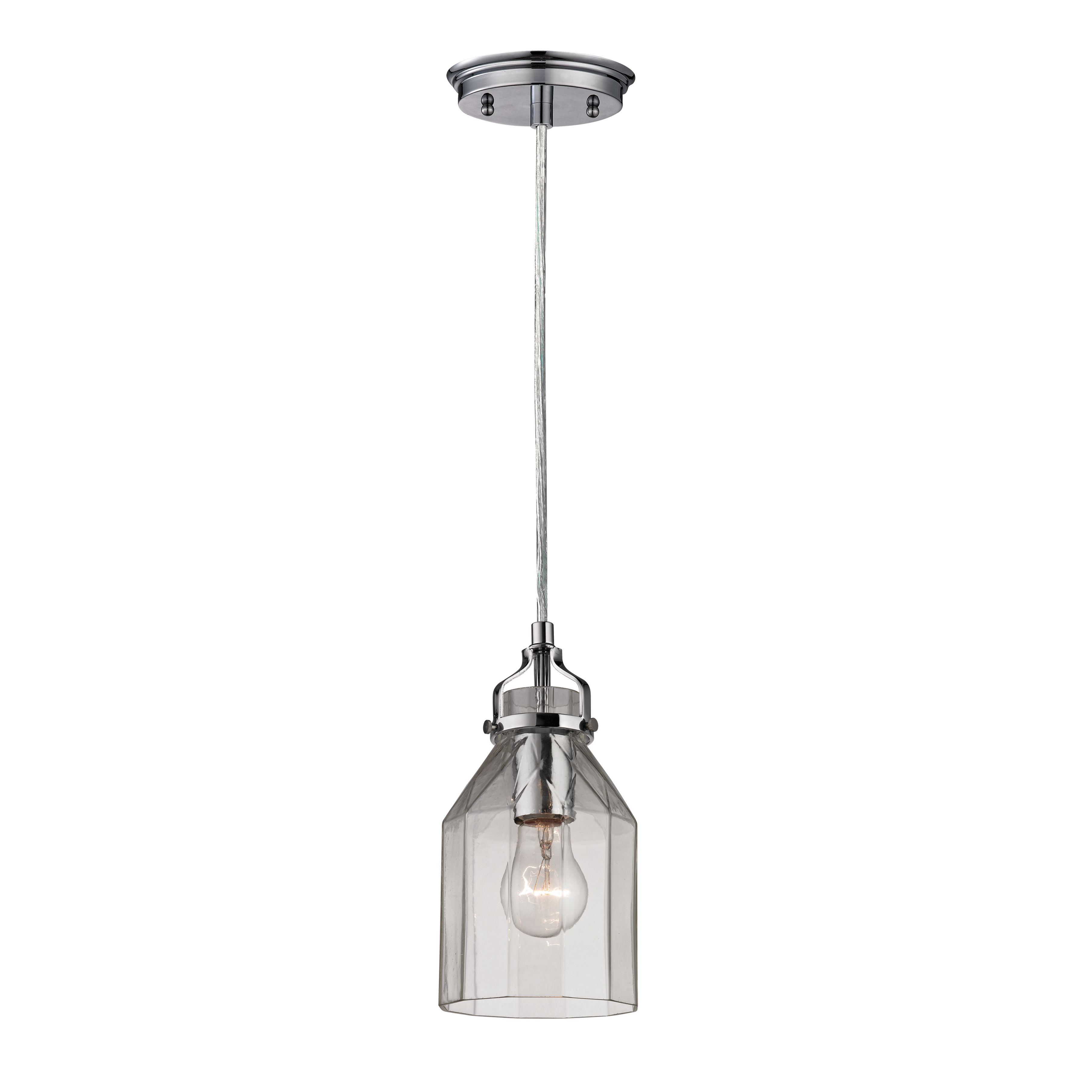 Danica 5'' Wide 1-Light Pendant - Polished Chrome - Image 0