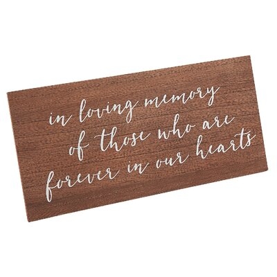 In Loving Memory Wedding Sign - Wall Decor - None - 1 Pieces - Image 0