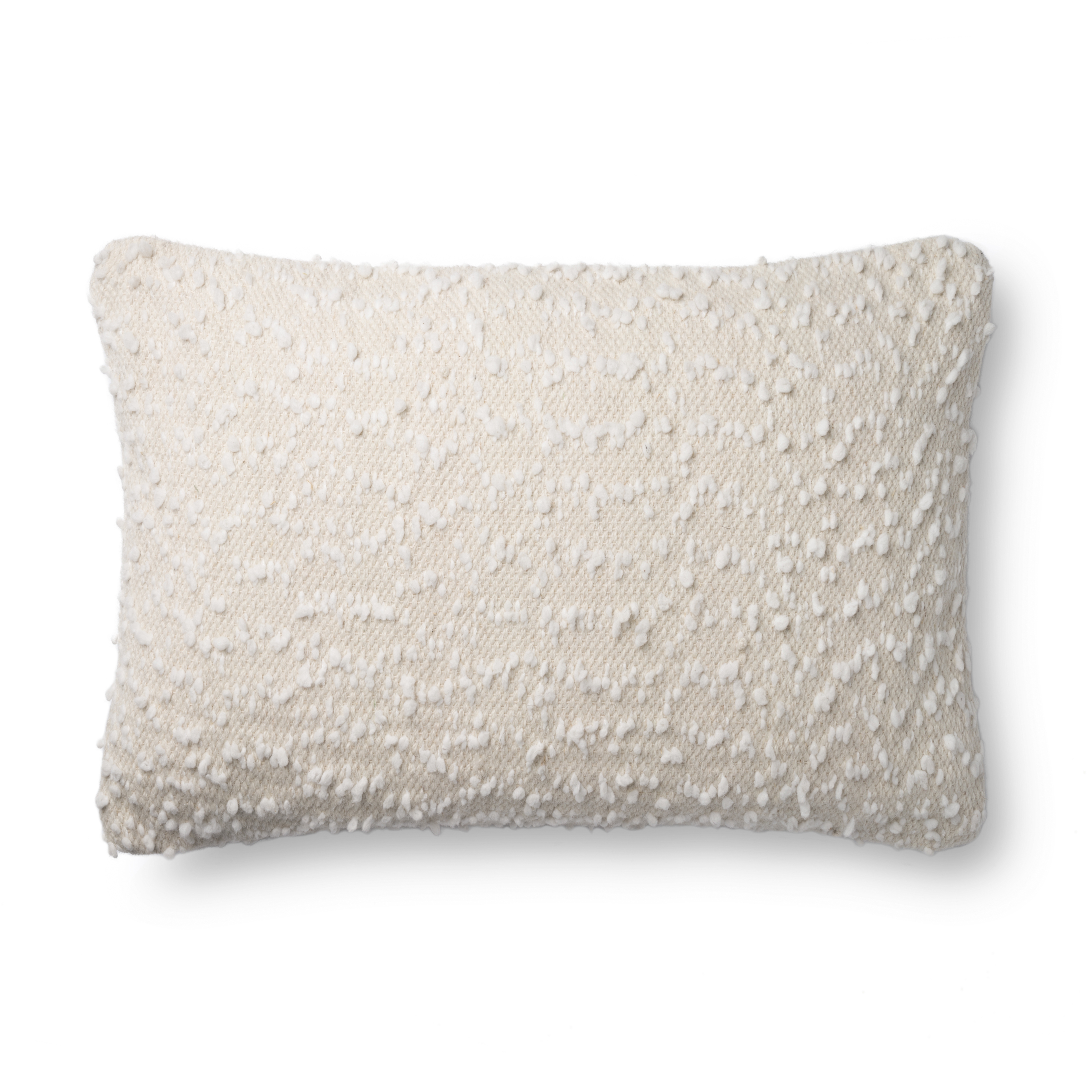 Loloi PILLOWS P0859 Ivory / White 16" x 26" Cover Only - Image 0