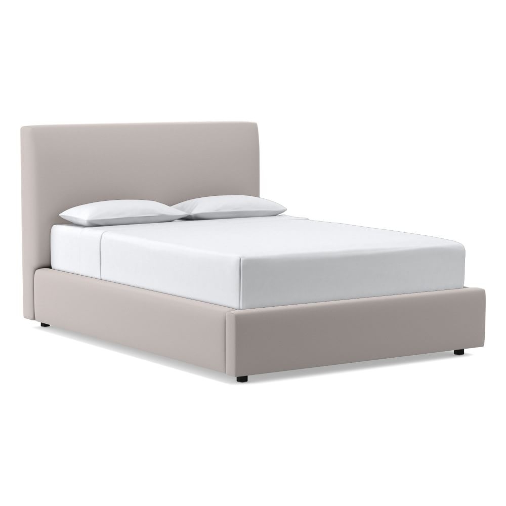 Haven Storage Bed, King, Astor Velvet, Storm Gray - Image 0