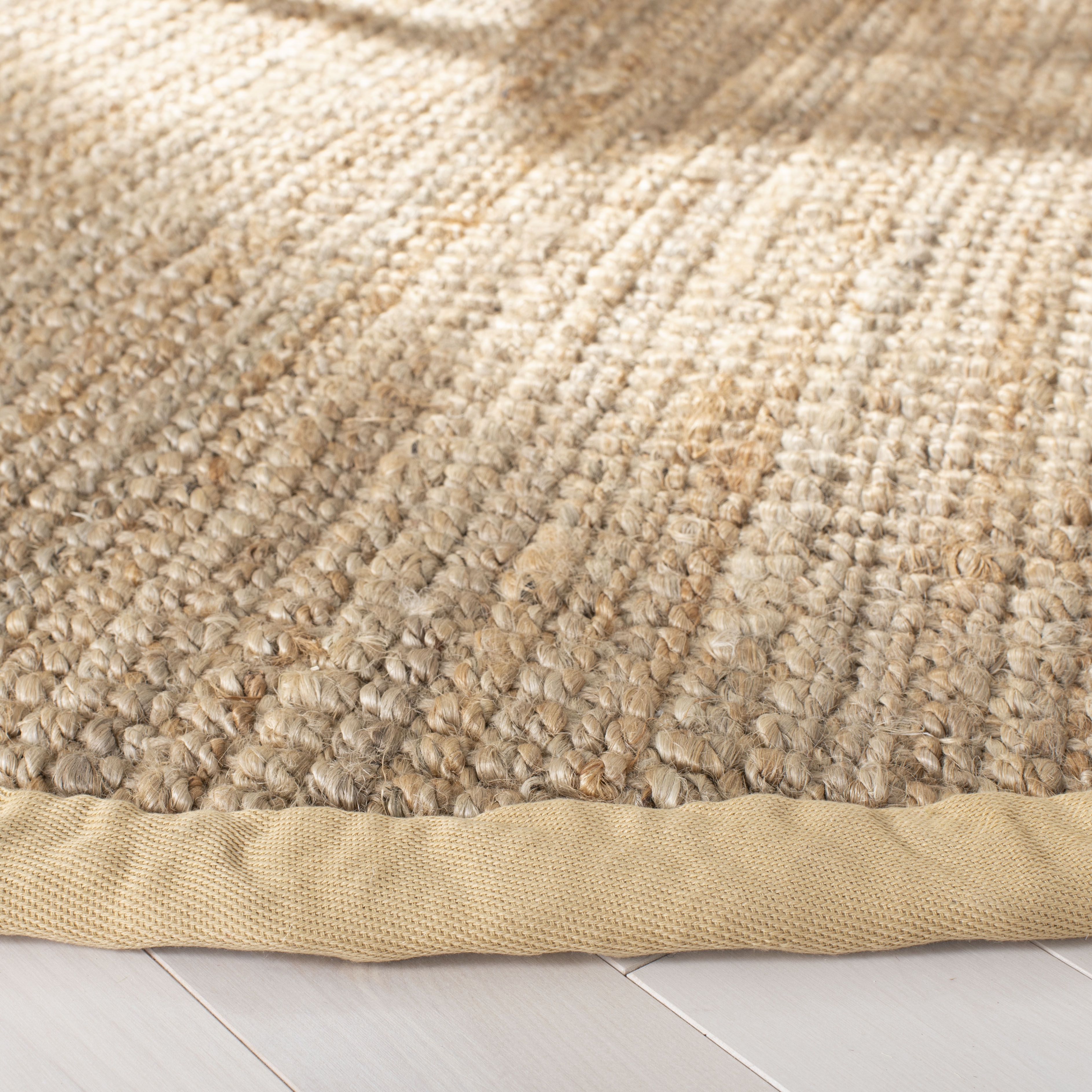 Arlo Home Hand Woven Area Rug, NF730C, Natural,  7' X 7' Round - Image 2