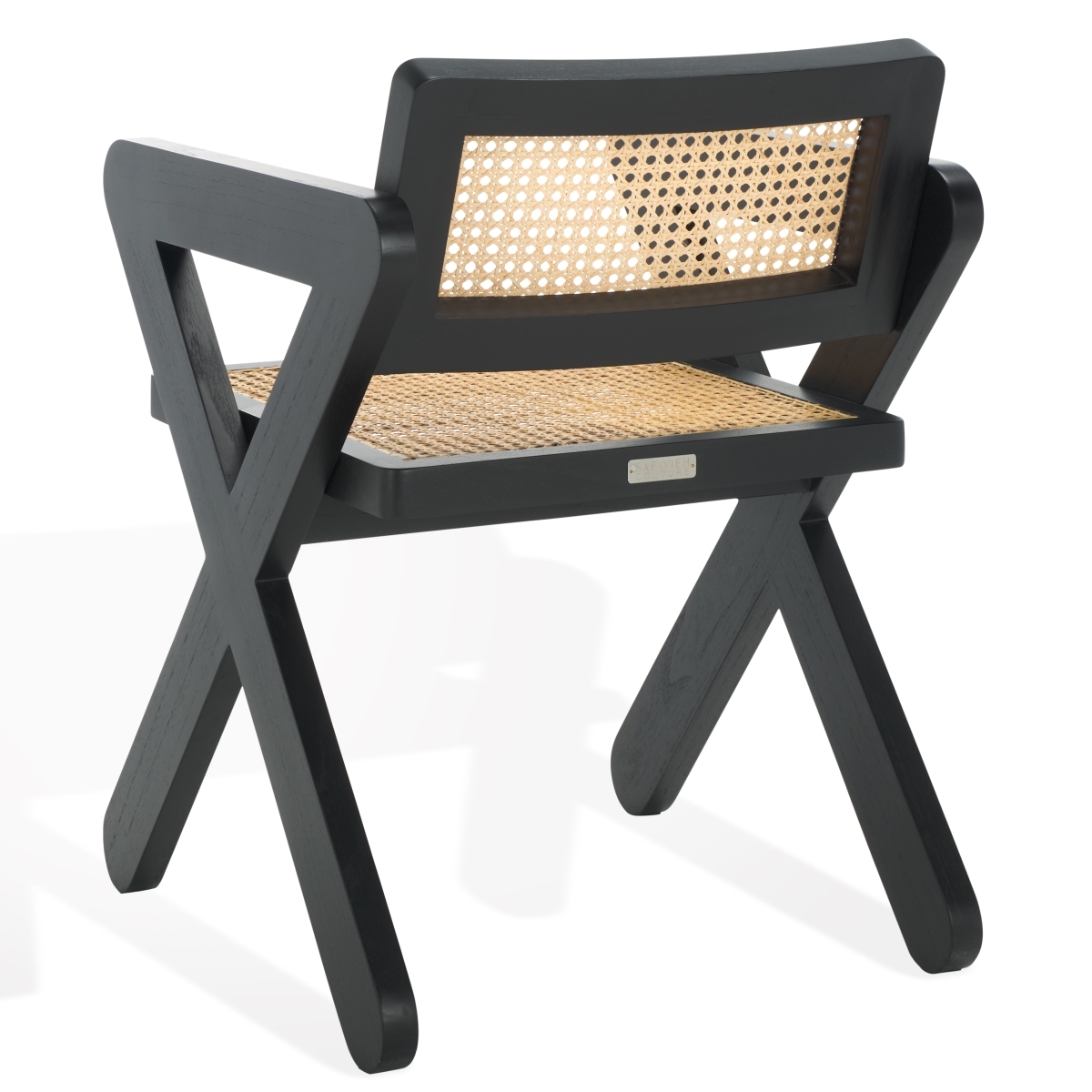 Tyrrell Rattan Dining Chair - Black / Natural - Image 7