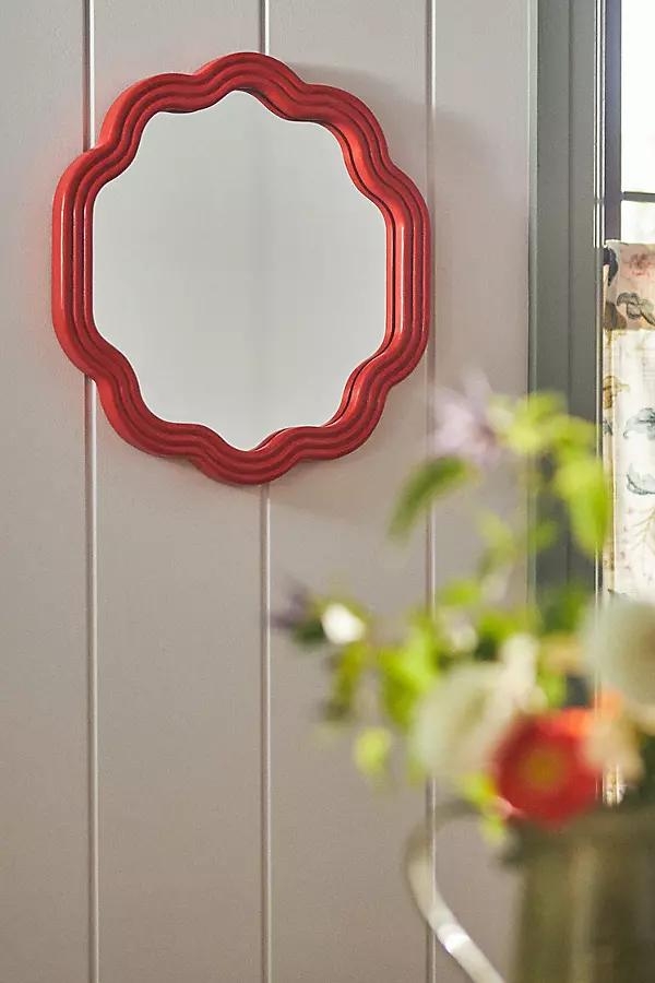 The Clara Petite Scallop Wood Gallery Wall Mirror - Image 0
