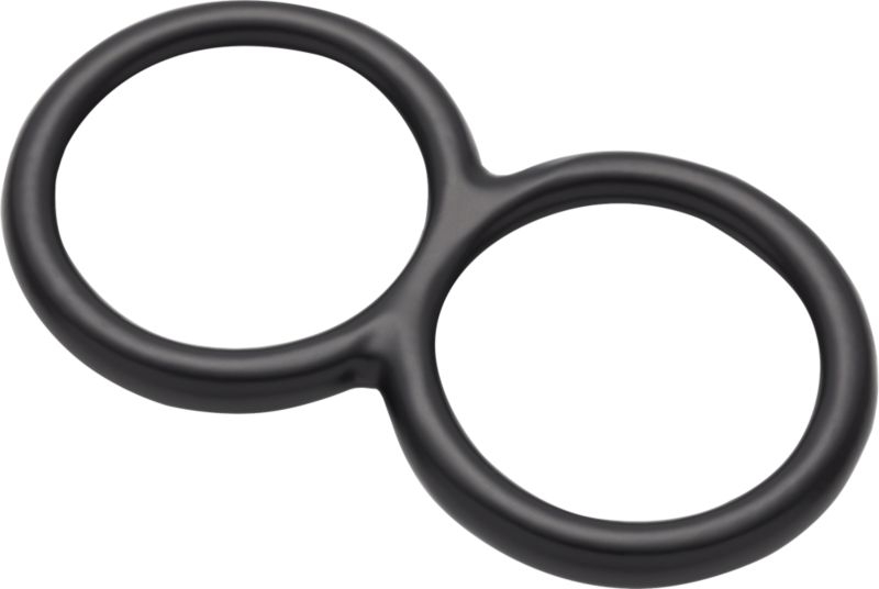 Double Hoop Black Napkin Ring - Image 2