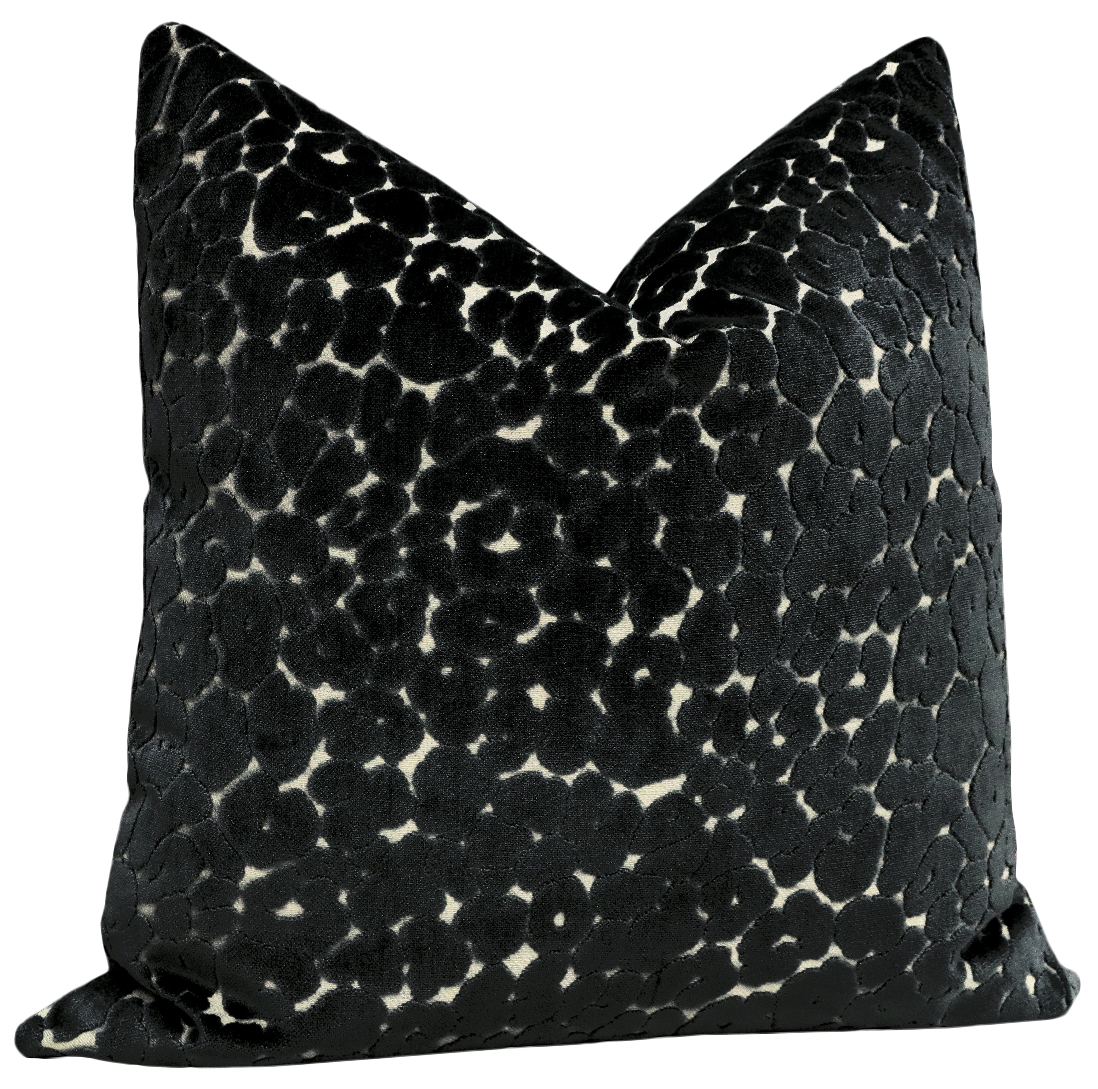 LEOPARD CUT VELVET // NOIR - 14" X 36" - Image 1