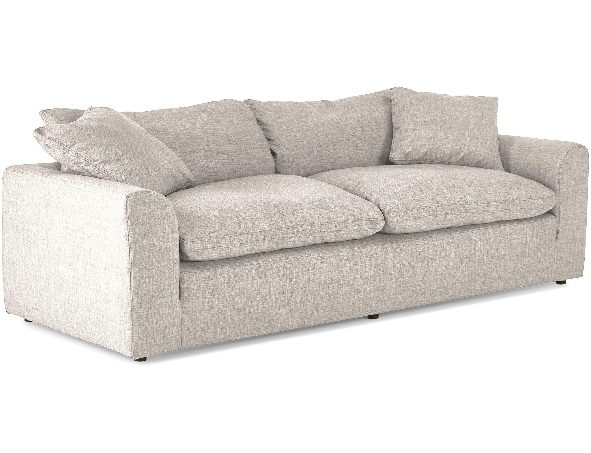 Beige/White Bryant Mid Century Modern Sofa - Merit Dove - Image 1