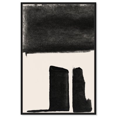 Black And White Abstract Shapes Wall Art By Oliver Gal - Image 0